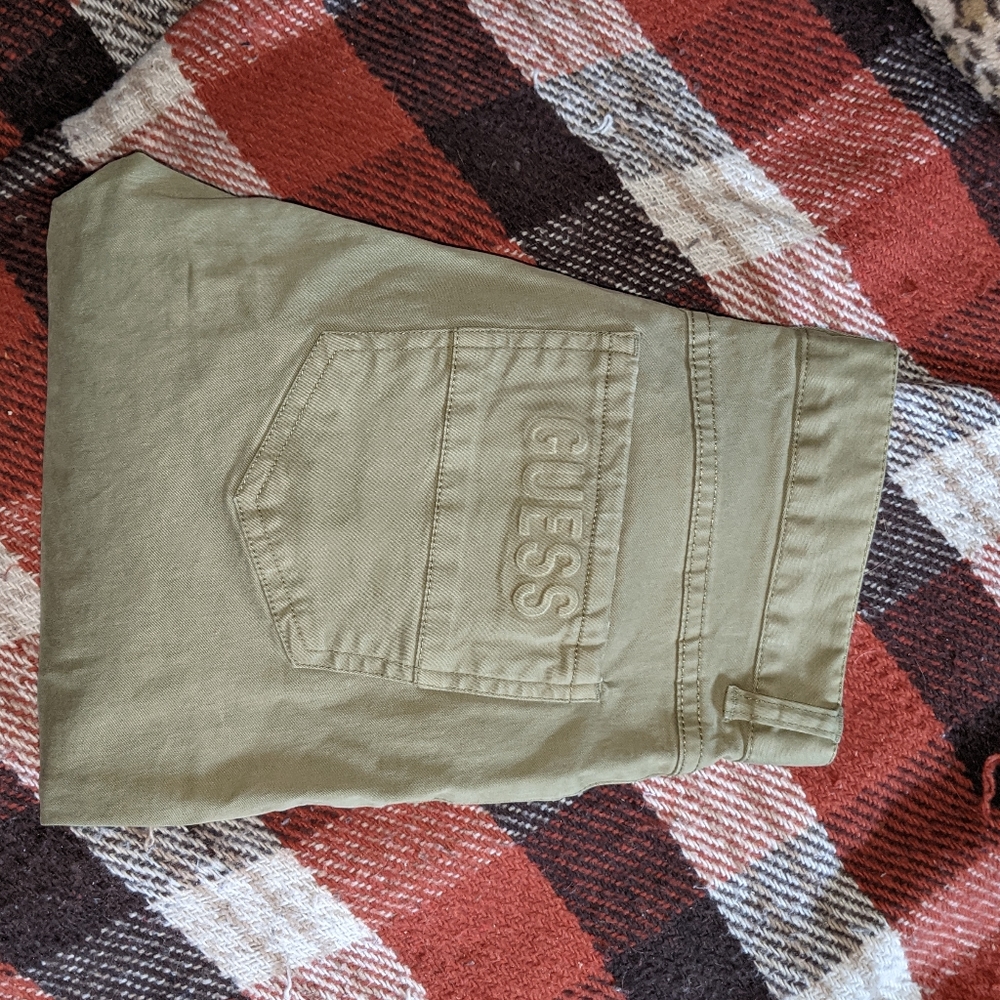 Guess green cotton pants